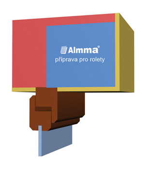 TPA: tepelný prvek s přípravou pro podomítkovou roletu